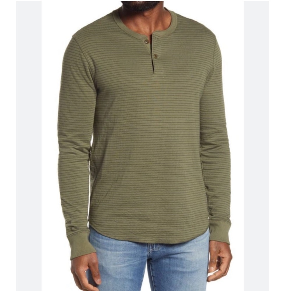 Madewell Men’s Double-down Henley NWT - Picture 1 of 5